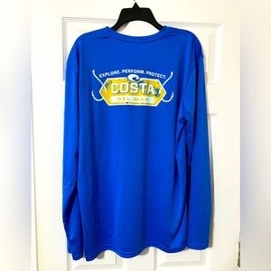 Costa L/S Tech Shirt Blue Size XL Never Used